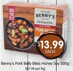 Spudshed Benny's Pork Belly Bites Honey Soy offer