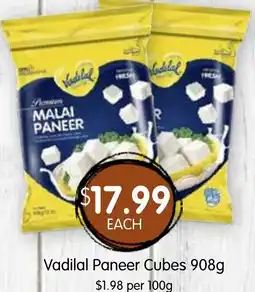 Spudshed Vadilal Paneer Cubes offer