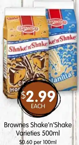 Spudshed Brownes Shake'n'Shake Varieties offer