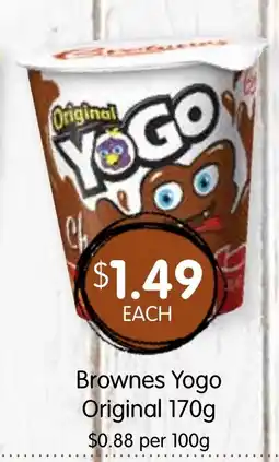 Spudshed Brownes Yogo Original offer