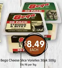 Spudshed Bega Cheese Slice Varieties offer