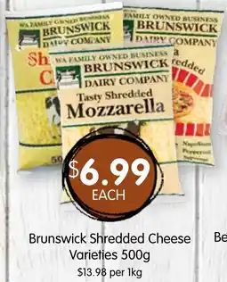 Spudshed Brunswick Shredded Cheese Varieties offer