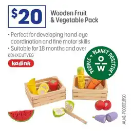 Officeworks Kadink Wooden Cutting Fruit & Veg offer