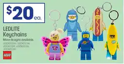 Officeworks Lego shark man ledlite keyring offer