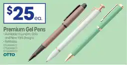 Officeworks Otto Premium London Gel Pen 0.7mm Gunmetal offer