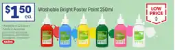 Officeworks Kadink Washable Bright Poster Paint offer