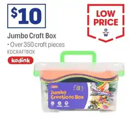 Officeworks Kadink Jumbo Creations Craft Box offer