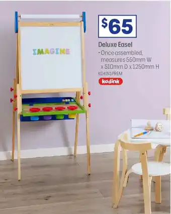 Officeworks Kadink 4 in 1 Deluxe Easel offer