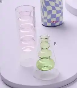 Officeworks Otto Eclectic Pop Vase Green offer