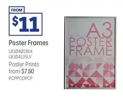 Officeworks Poster Frames offer