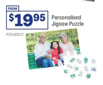 Officeworks Personalised Jigsaw Puzzle offer