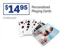Officeworks Personalised Playing Cards offer