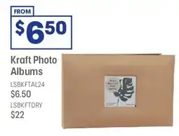 Officeworks Kraft Photo Albums offer