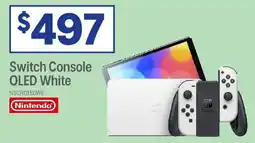 Officeworks Switch console oled white offer