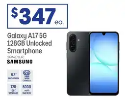 Officeworks Galaxy a17 5g 128gb unlocked smartphone offer