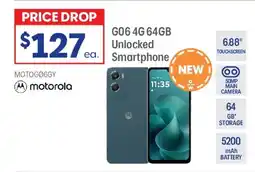 Officeworks G06 4g 64gb unlocked smartphone offer