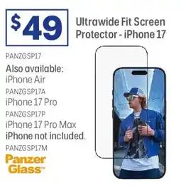 Officeworks $49 Ultrawide Fit Screen Protector - iPhone 17 offer