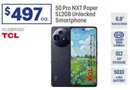 Officeworks 50 Pro NXT Paper 512GB Unlocked Smartphone offer