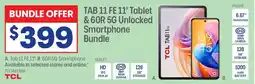 Officeworks TAB 11 FE 11" Tablet & 60R 5G Unlocked Smartphone Bundle offer