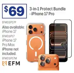 Officeworks 3-in-1 Protect Bundle - iPhone 17 Pro offer