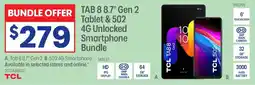 Officeworks TAB 8 8.7" Gen 2 Tablet & 502 4G Unlocked Smartphone Bundle offer