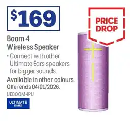 Officeworks Boom 4 Wireless Speaker offer