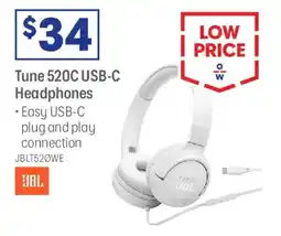 Officeworks Tune 520c usb-c headphones offer