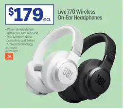 Officeworks Live 770 Wireless On-Ear Headphones offer