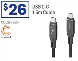 Officeworks USB C-C Cable offer