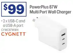 Officeworks PowerPlus 87W Multi Port Wall Charger offer