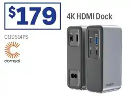 Officeworks 4K HDMI Dock offer