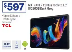 Officeworks NXTPAPER 11 Plus Tablet 11.5" 8/256GB Dark Grey offer
