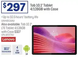 Officeworks Lenovo Tab 10.1" Tablet 4/128GB with Case offer