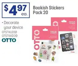 Officeworks Bookish Stickers offer