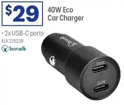 Officeworks 40W Eco Car Charger offer
