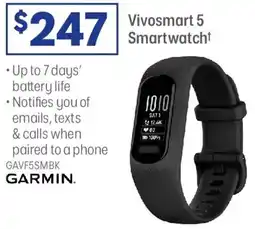 Officeworks Garmin Vivosmart 5 Smartwatch offer
