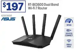 Officeworks ASUS RT-BE3600 Dual Band Wi-Fi 7 Router offer