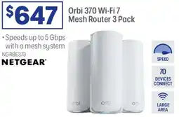 Officeworks Netgear Orbi 370 Wi-Fi 7 Mesh Router offer