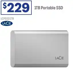 Officeworks Lacie 1TB Portable SSD offer