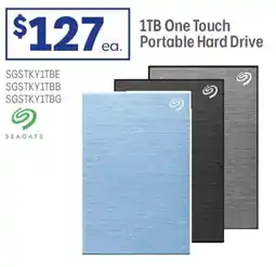Officeworks 1TB One Touch Portable Hard Drive offer