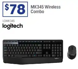 Officeworks logitech MK345 Wireless Combo offer