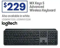 Officeworks logitech MX Keys S Advanced Wireless Keyboard offer
