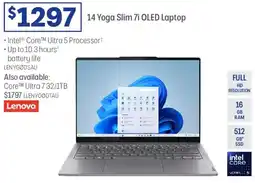 Officeworks Lenovo 14 Yoga Slim 7i OLED Laptop offer