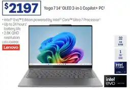Officeworks Lenovo Yoga 714" OLED 2-in-1 Copilot+ PC offer