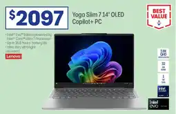 Officeworks Lenovo Yoga Slim 714" OLED Copilot+ PC offer