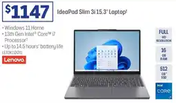 Officeworks Lenovo IdeaPad Slim 3i 15.3" Laptop offer