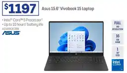Officeworks Asus 15.6" Vivobook 15 Laptop offer