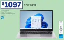 Officeworks HP 15" Laptop offer