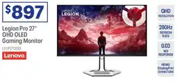 Officeworks Legion Pro 27" QHD OLED Gaming Monitor offer