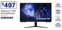Officeworks Odyssey 27" QHD Gaming Monitor offer